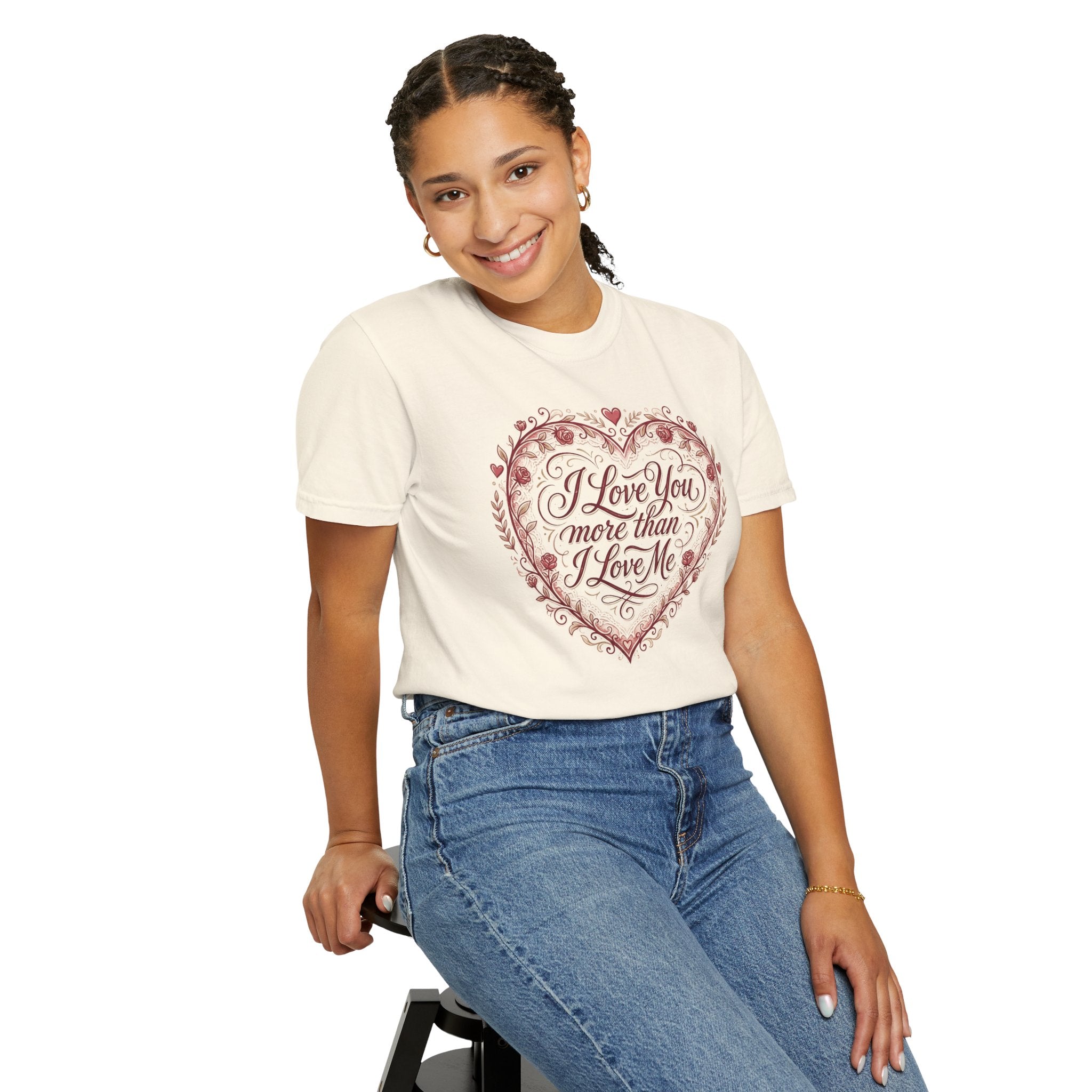 I Love You More Than I Love Me Heart T-Shirt — Romantic Valentine Tee